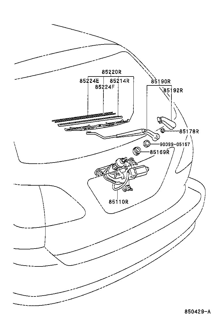 TOYOTA 8524248010 - Limpiaparabrisas www.parts5.com