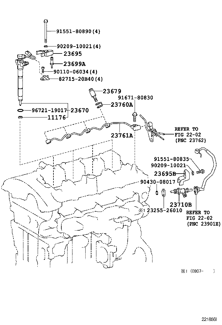 TOYOTA 11176-51010 - Seal Kit, injector nozzle www.parts5.com