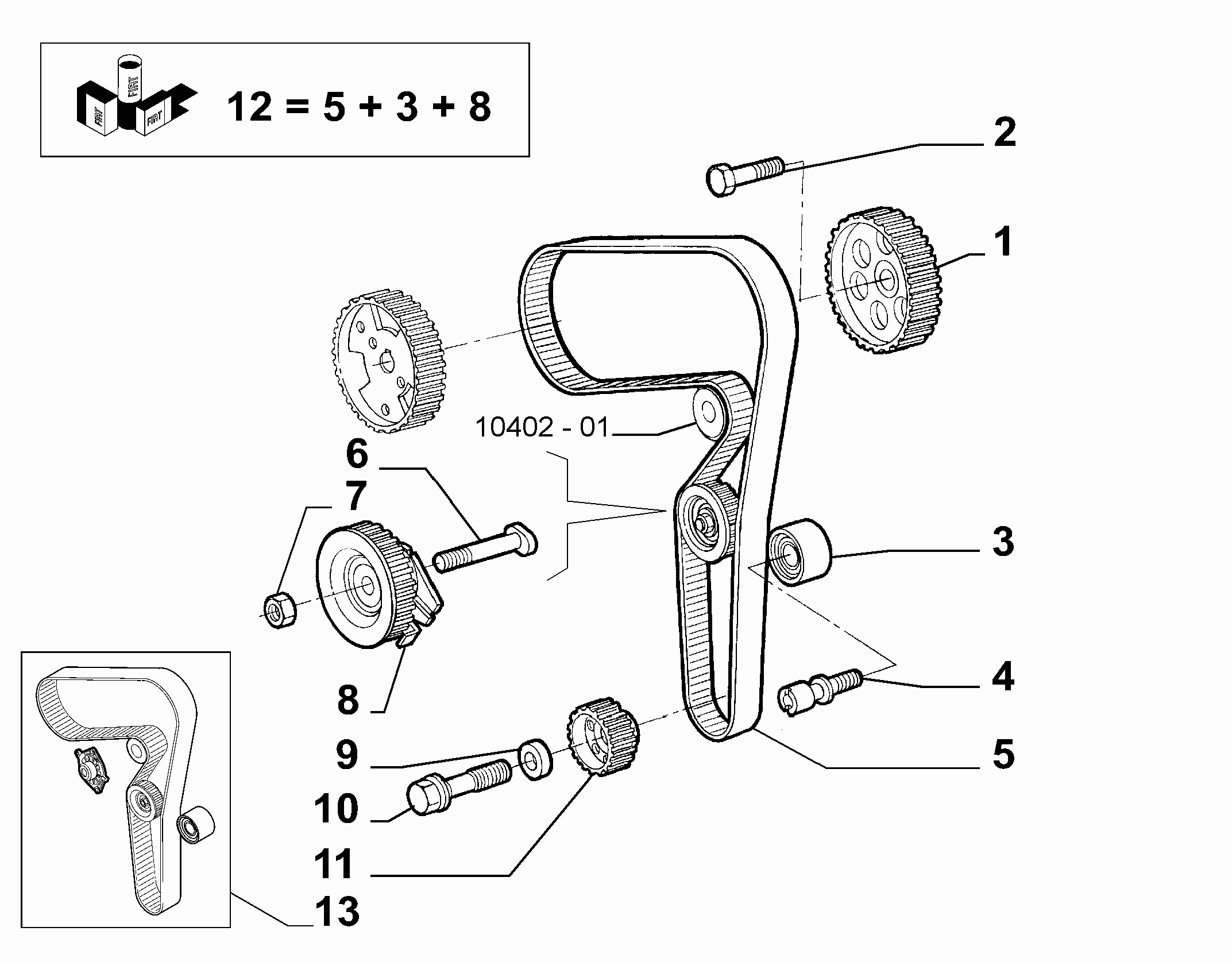 FIAT 71731639 - Οδοντωτός ιμάντας www.parts5.com