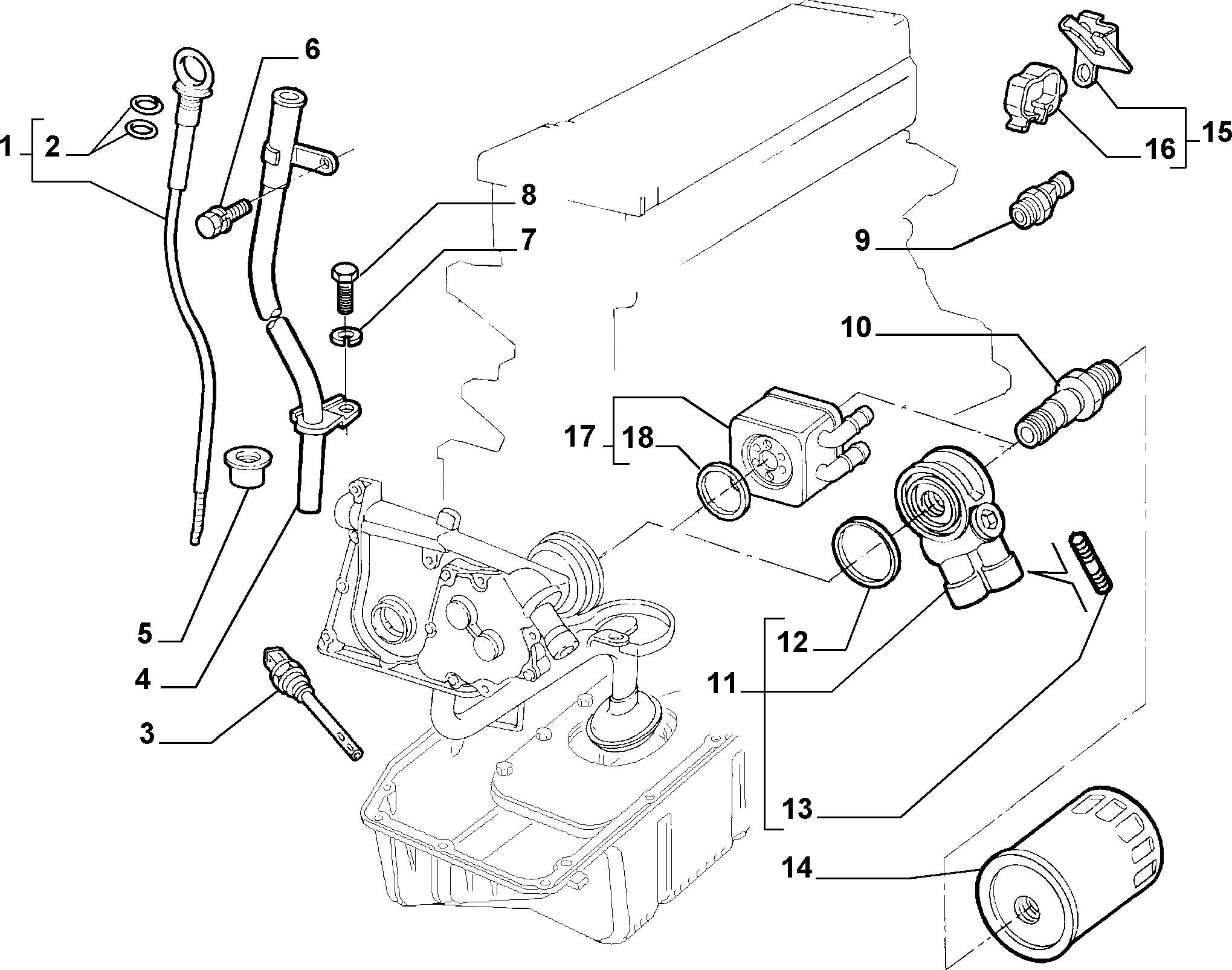 Lancia 71736158 - Yağ filtresi www.parts5.com