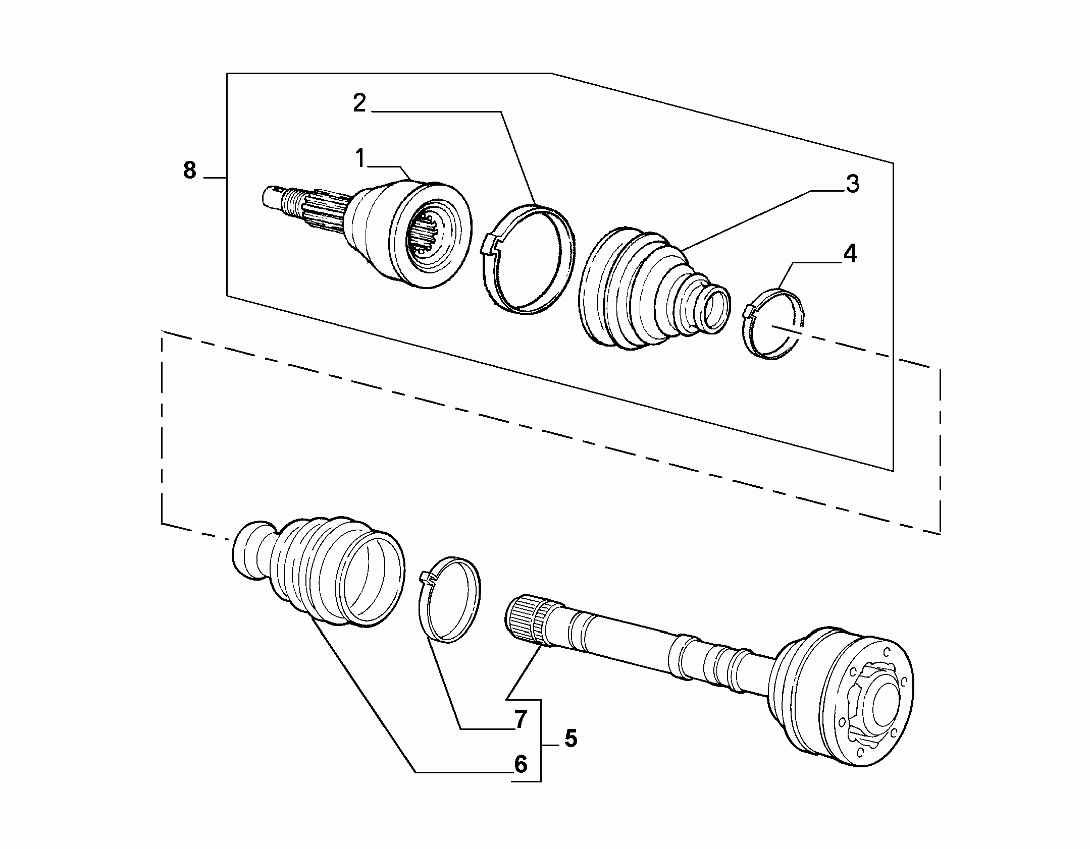 AUDI 46307462 - Kaitsekumm, veovõll www.parts5.com