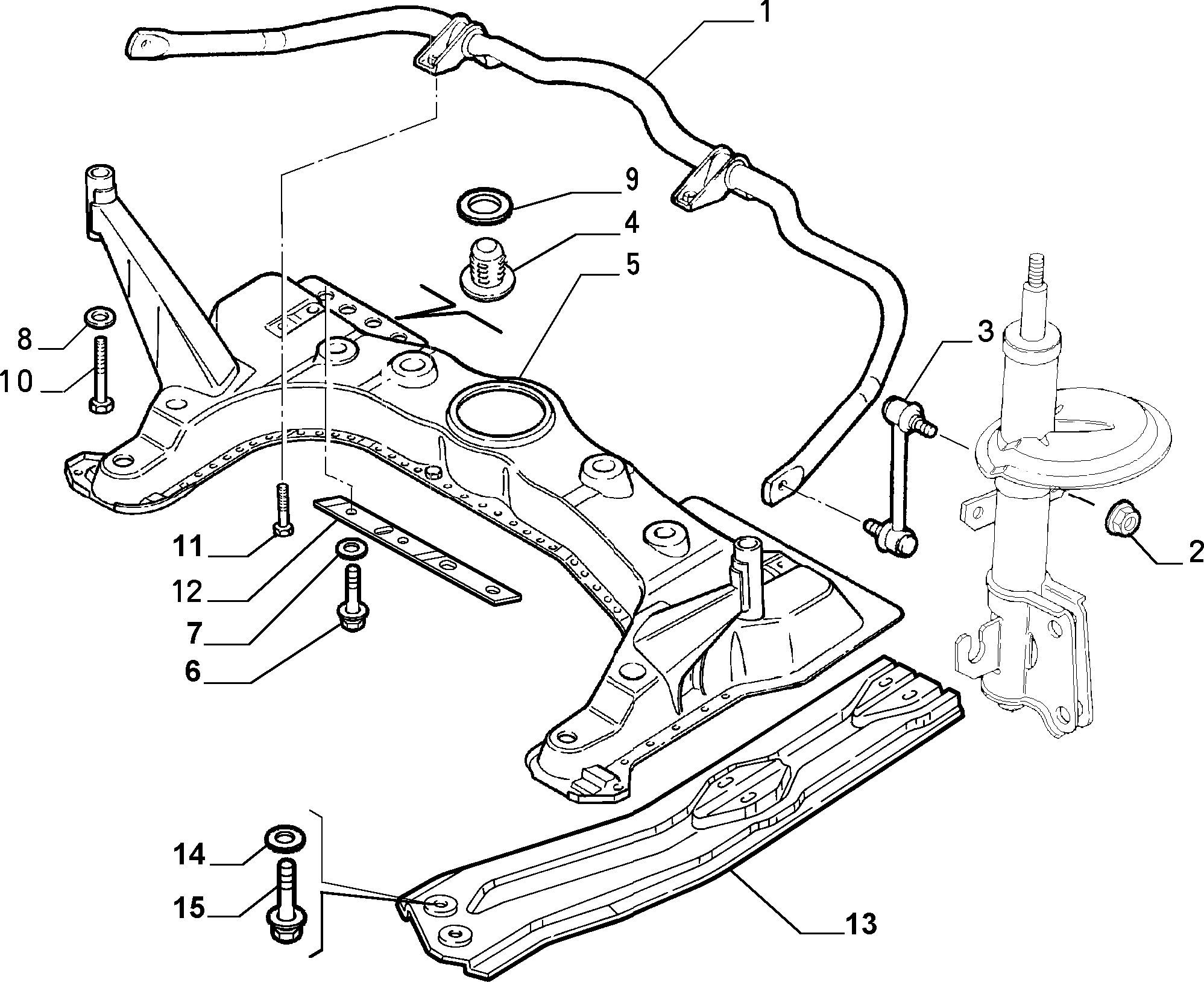 Alfa Romeo 51701045 - Stabilisaator,Stabilisaator www.parts5.com