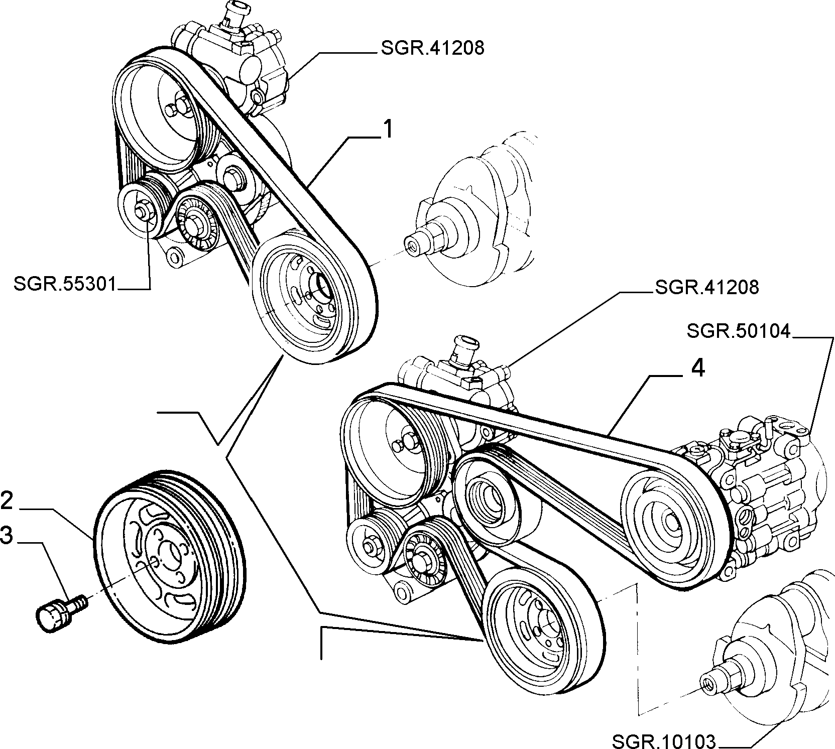 Alfa Romeo 60815412 - Поликлиновой ремень www.parts5.com