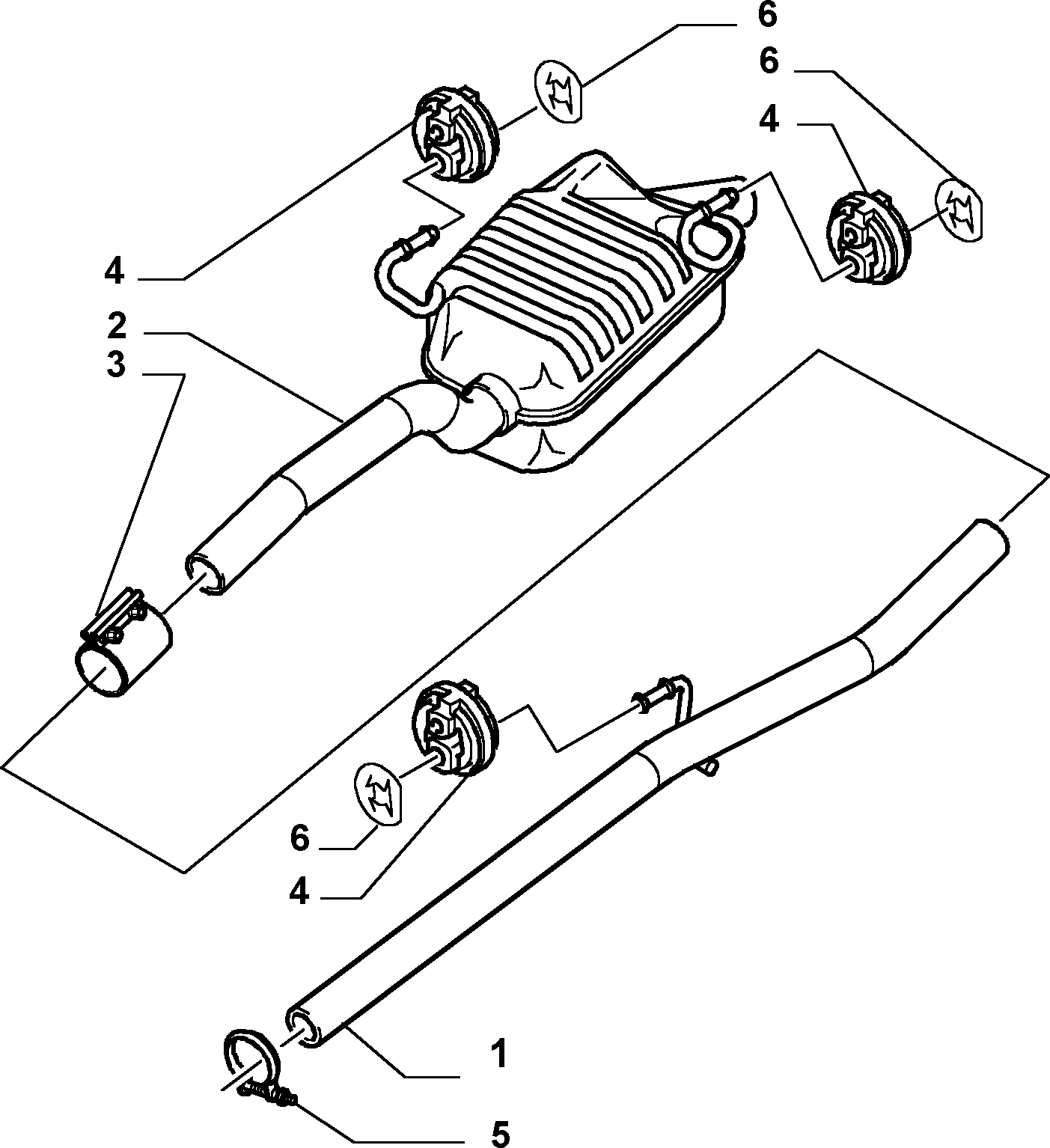 FIAT 9685830780 - Conector teava, sistem de esapament www.parts5.com