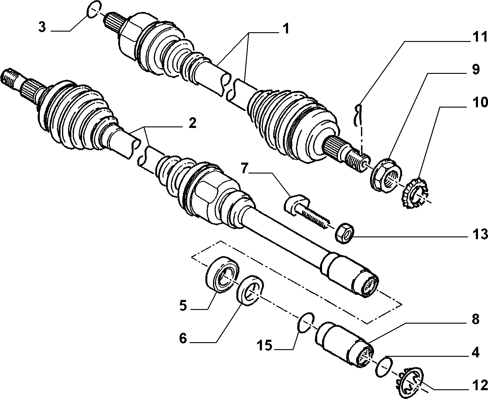 FIAT 9750046780 - Yataklama, kardan mili www.parts5.com