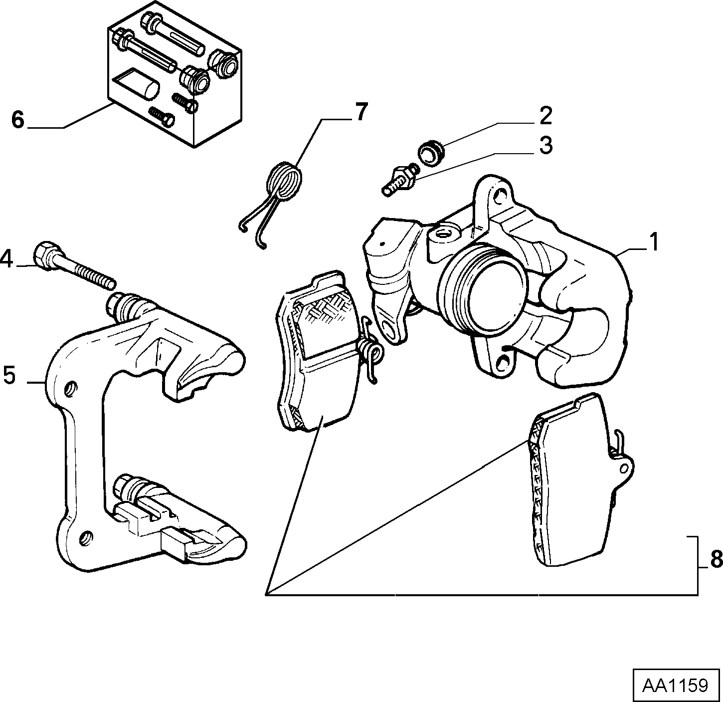 VW 9 404 252 328 - Brake Pad Set, disc brake parts5.com