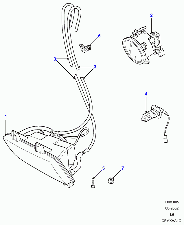 Land Rover XCD100030L - Bec, lampa mers inapoi www.parts5.com