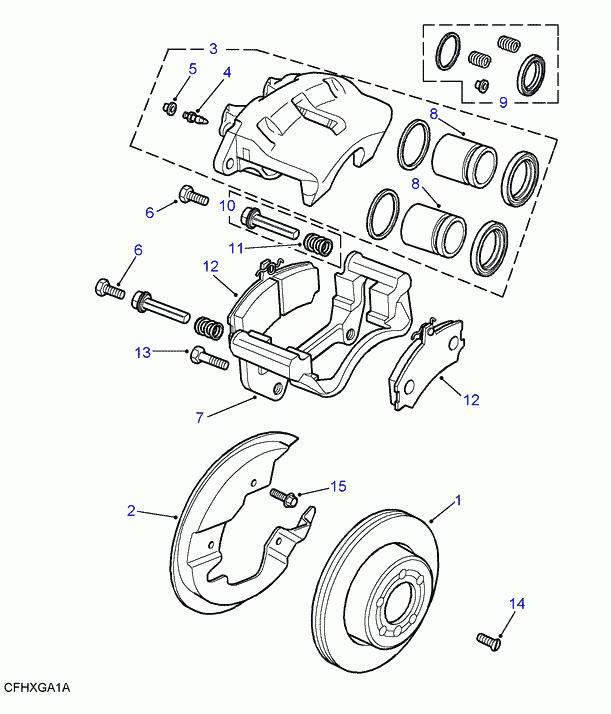 Jaguar STC1918 - Píst, brzdový třmen www.parts5.com