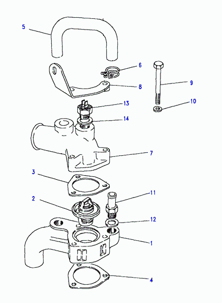 Land Rover 602687 - Thermostat, coolant www.parts5.com