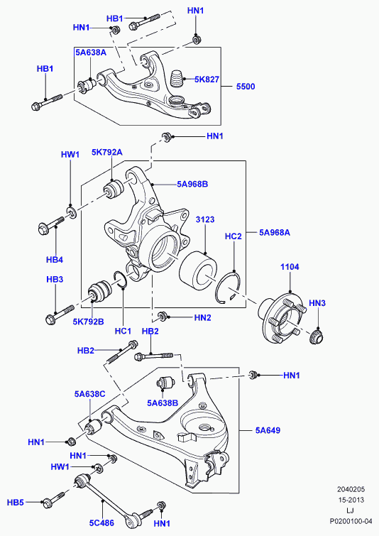 Land Rover RUE000010 - Комплект подшипника ступицы колеса www.parts5.com