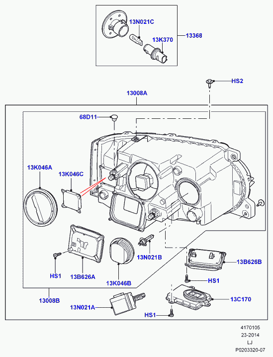 Land Rover LR000703 - Bulb, fog light parts5.com