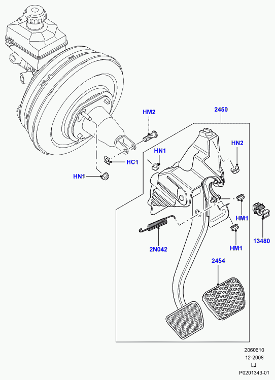 Land Rover XKB000022 - Fren lambası şalteri www.parts5.com