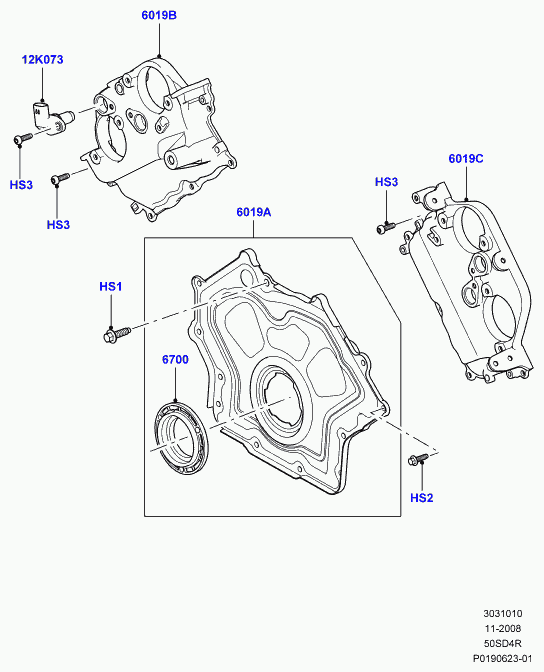 Land Rover LR010706 - Shaft Seal, crankshaft parts5.com