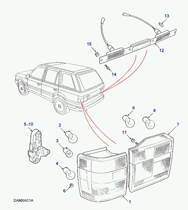 Land Rover 10211 - Żarówka, światła błyskowe / obrotowe www.parts5.com