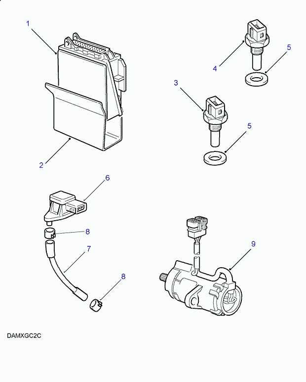 Land Rover STC2299 - Sensor, coolant temperature parts5.com