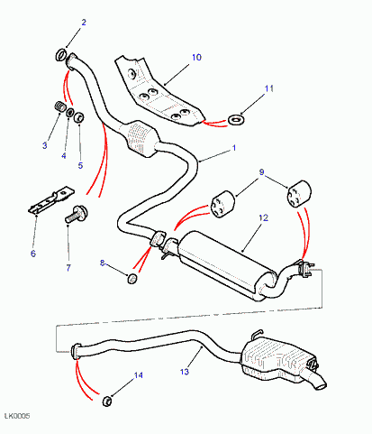 Land Rover ESR1695 - Nut, exhaust manifold www.parts5.com