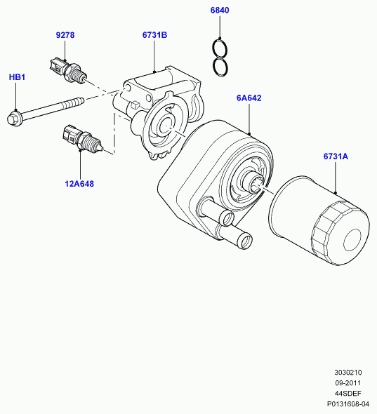 Land Rover LR018397 - Snímač, teplota chladiva www.parts5.com