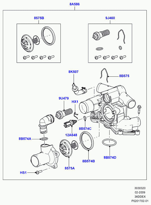 Land Rover LR044930 - Czujnik, temperatura płynu chłodzącego www.parts5.com