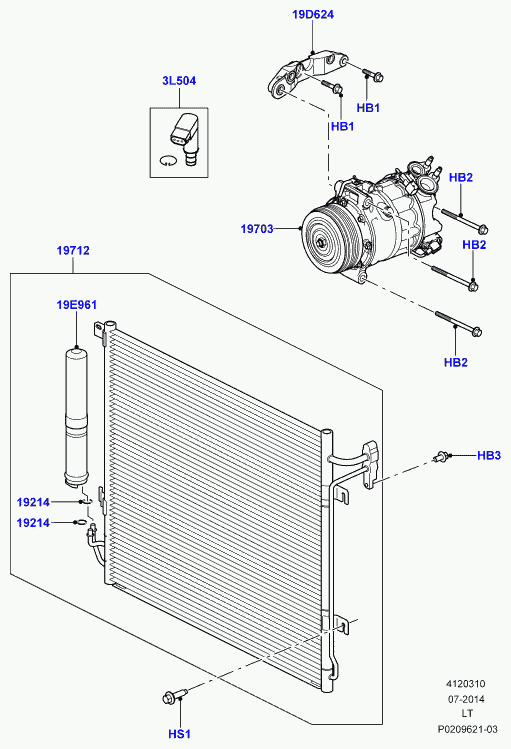 Jaguar LR058017 - Compresor, aire acondicionado www.parts5.com