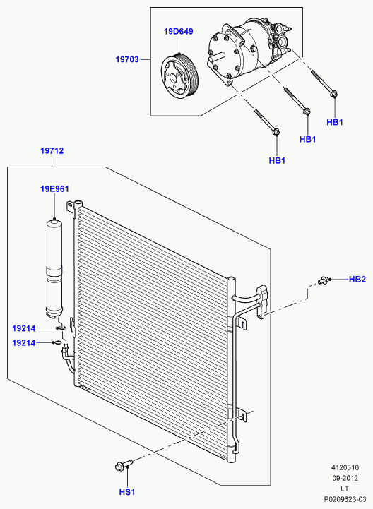 Land Rover LR056364 - Kompresor, klimatyzacja www.parts5.com