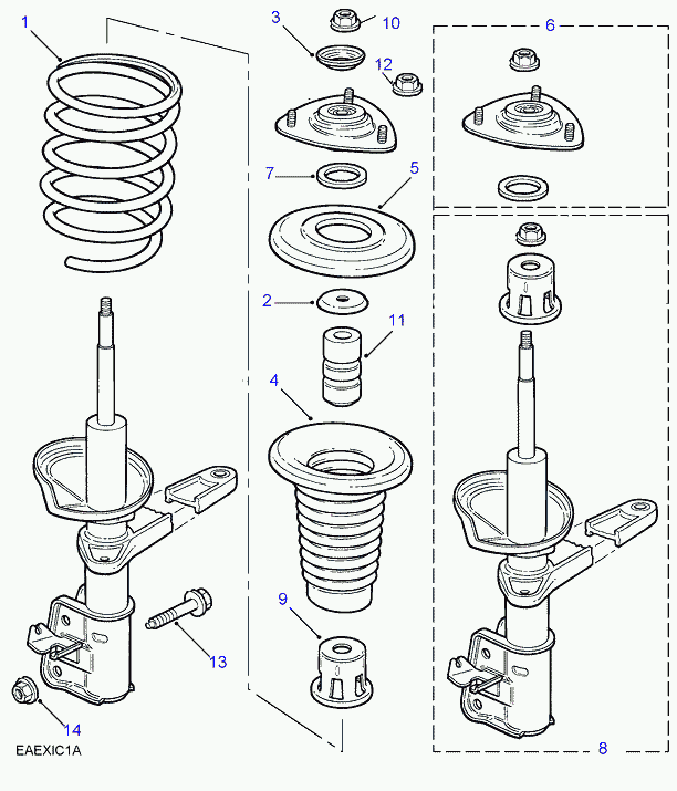 Rover RNR100080 - Cojinete columna suspensión www.parts5.com