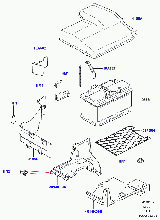 Land Rover LR038128 - Baterie de pornire www.parts5.com