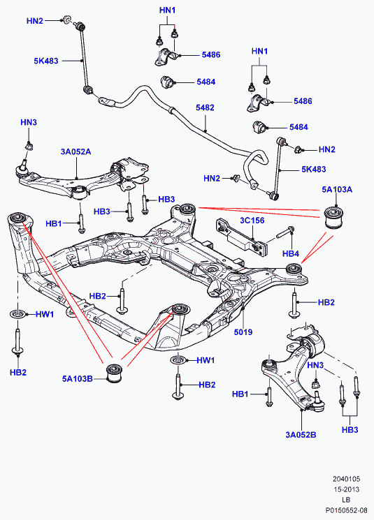 Land Rover #LR007206 - Lenker, Radaufhängung www.parts5.com