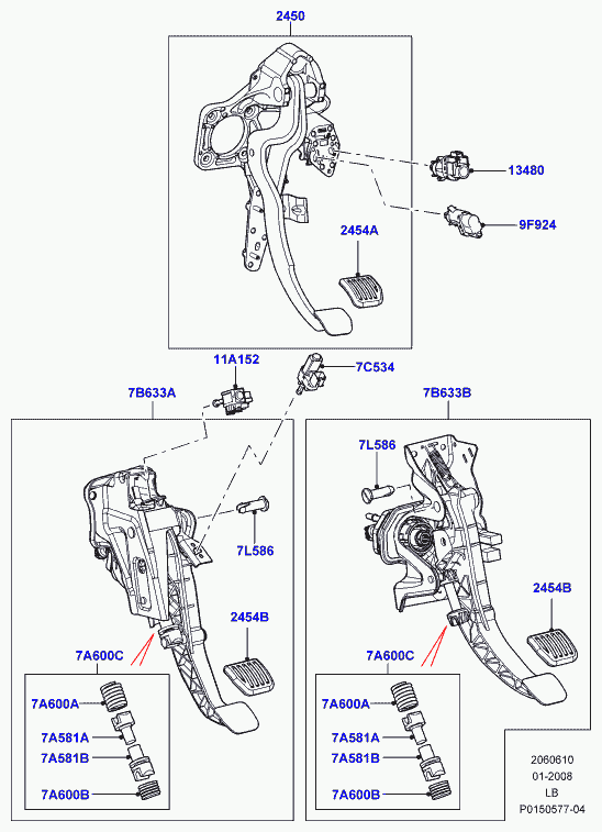 Land Rover XKB500170 - Выключатель фонаря сигнала торможения www.parts5.com