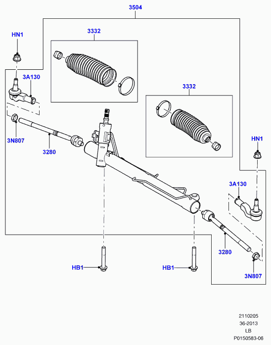 Land Rover LR002609 - Spurstangenkopf www.parts5.com