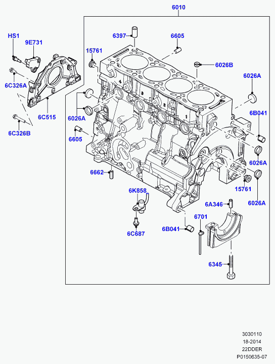 Land Rover LR000681 - Senzor impulsuri, arbore cotit www.parts5.com