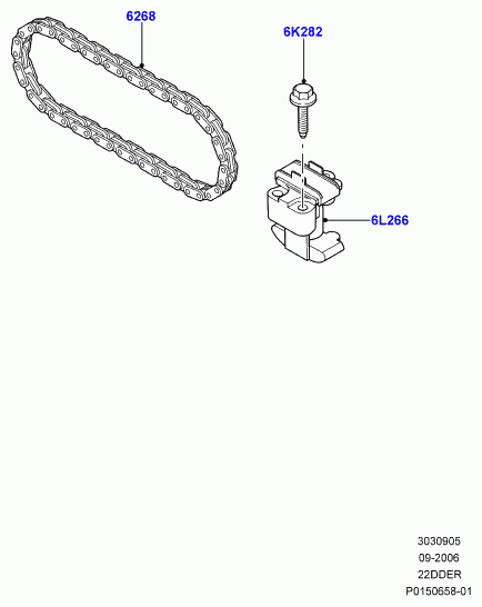 Land Rover LR 000663 - Timing Chain Kit parts5.com