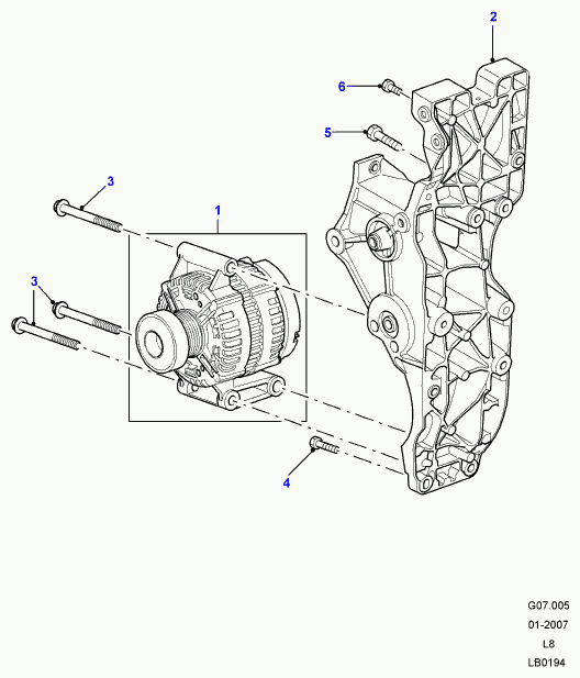 FORD YLE 500310 - Alternador www.parts5.com