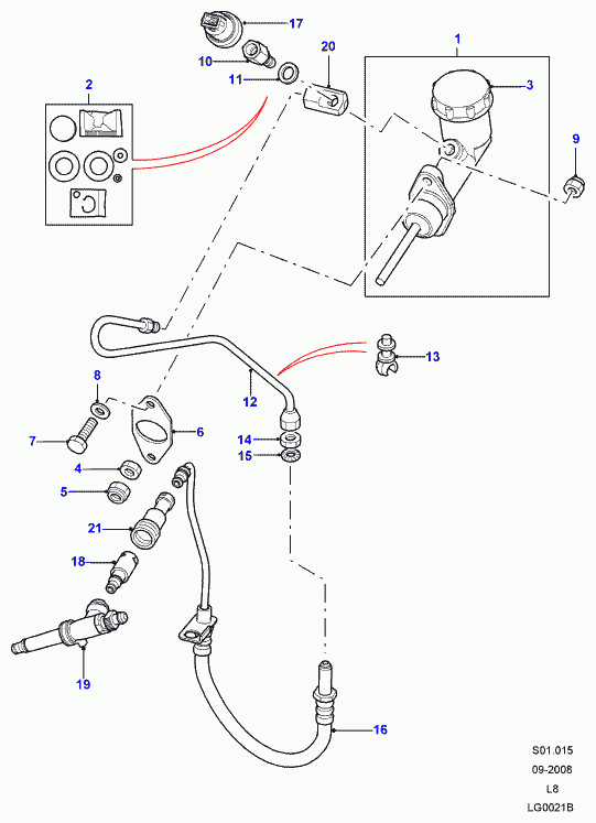 Land Rover WA108056 - Pružná podložka, výfukový systém www.parts5.com