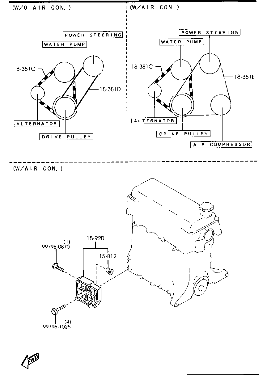 MAZDA B3C7-15-907C - Ιμάντας poly-V www.parts5.com