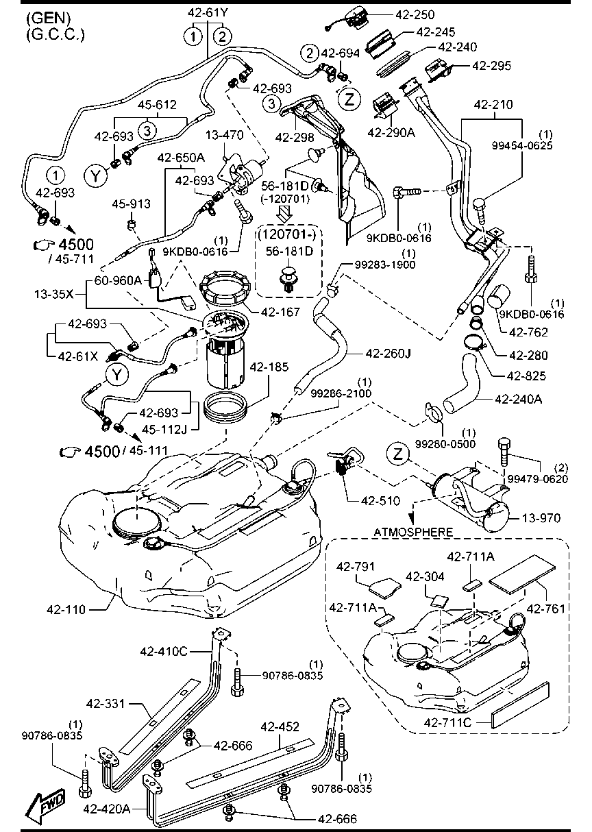 MAZDA LFHH-20-490A - Топливный фильтр www.parts5.com