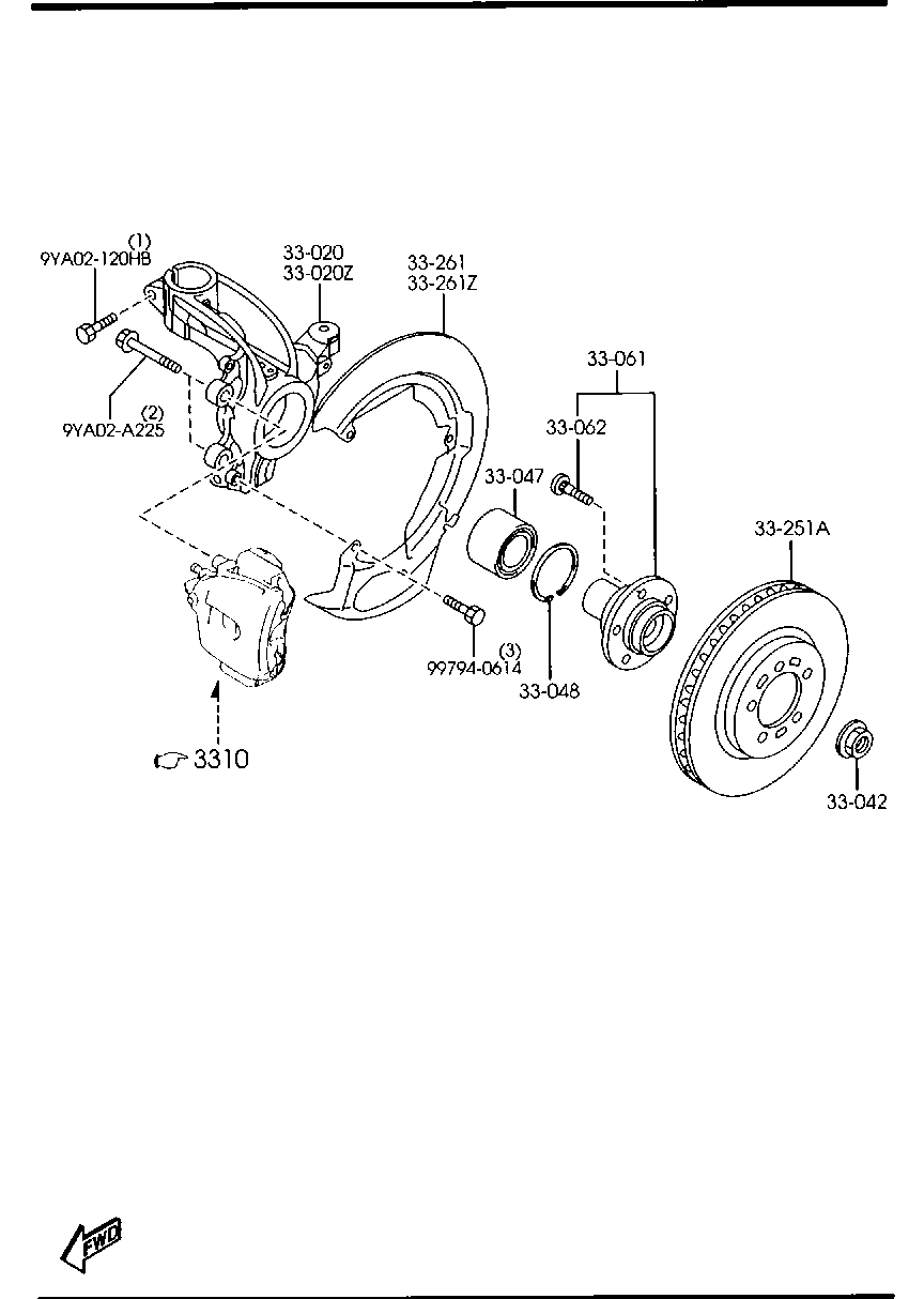 MAZDA C24Y-33-25XC - Тормозной диск www.parts5.com