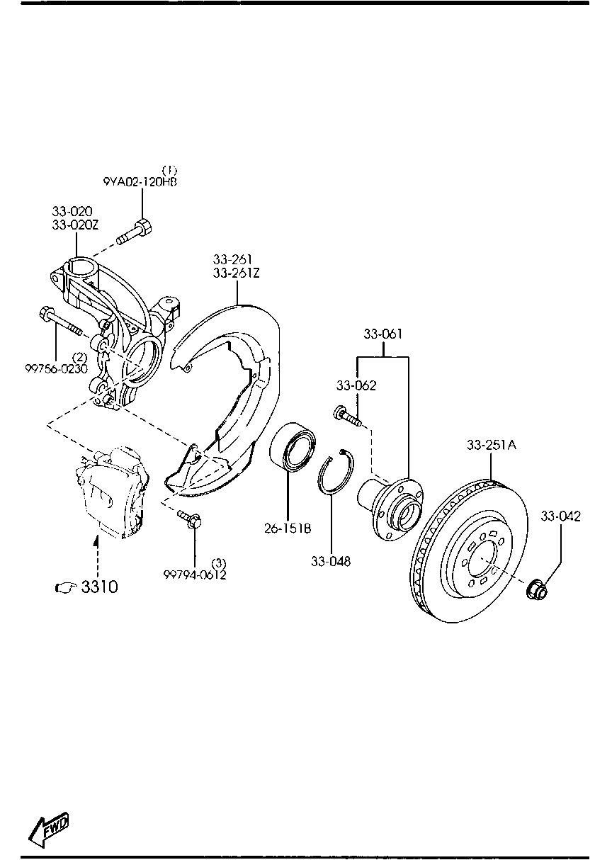 MAZDA BP4S-33-261C - Protectie stropire,disc frana www.parts5.com