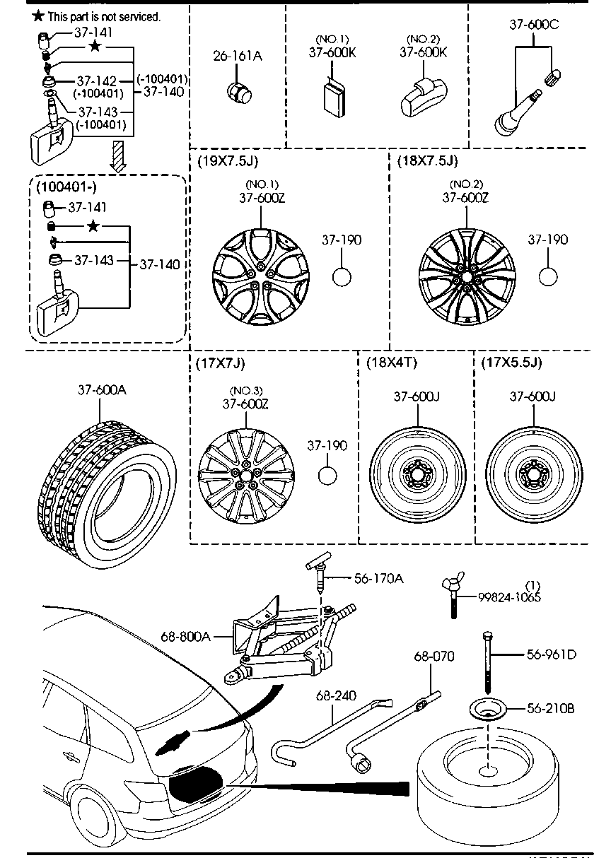 Alfa Romeo BBP3-37-140B - Kerékérzékelő, abroncsnyomás-állítás www.parts5.com