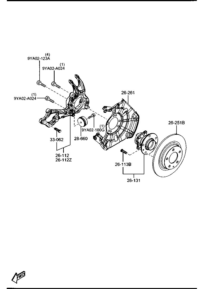 MAZDA J00Y-33-062 - Wheel Stud www.parts5.com