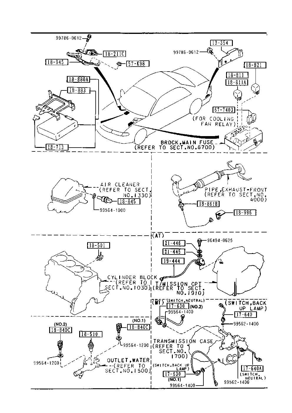 MAZDA B3C8-18-840 - Sensor, coolant temperature parts5.com