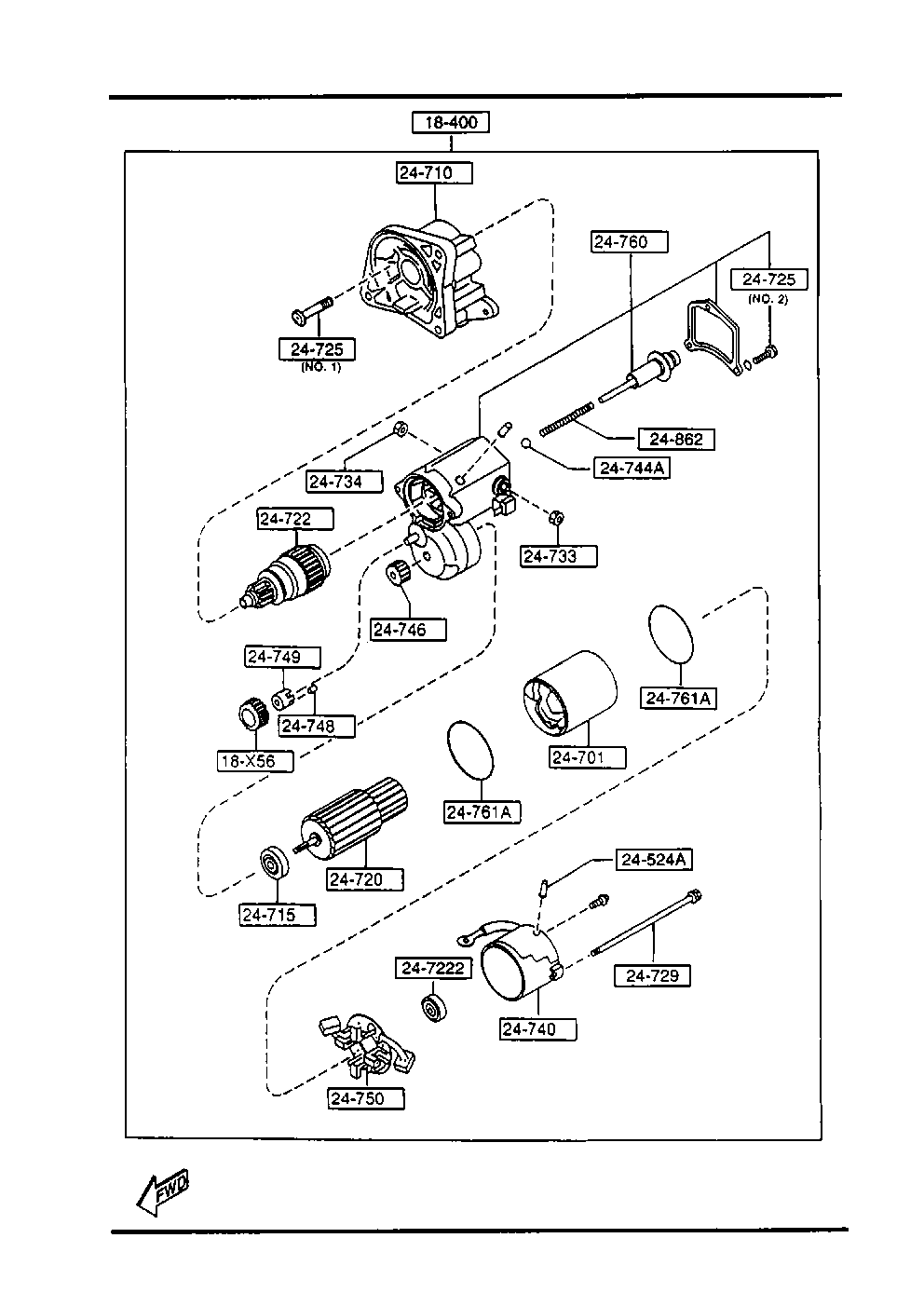 MAZDA WL01-18-400 - Стартер www.parts5.com