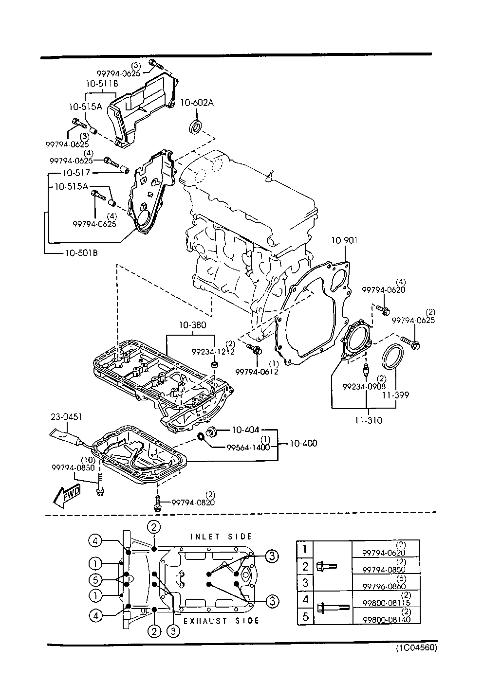 FORD FS05-10-602A - Shaft Seal, crankshaft www.parts5.com