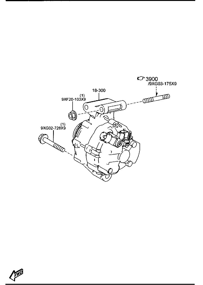 MAZDA C201-18-300 - Alternator www.parts5.com