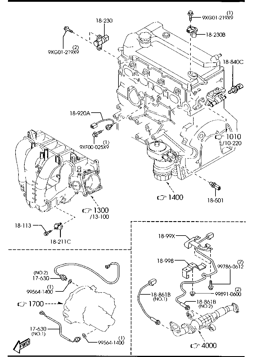 MAZDA L336-18-861 - Sonda lambda www.parts5.com