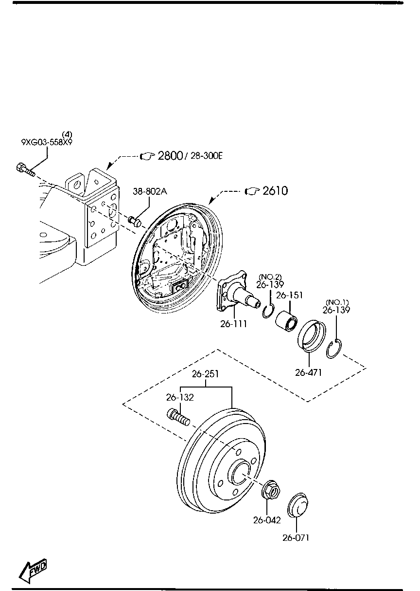 FORD D523-26-471 - Wheel hub, bearing Kit www.parts5.com