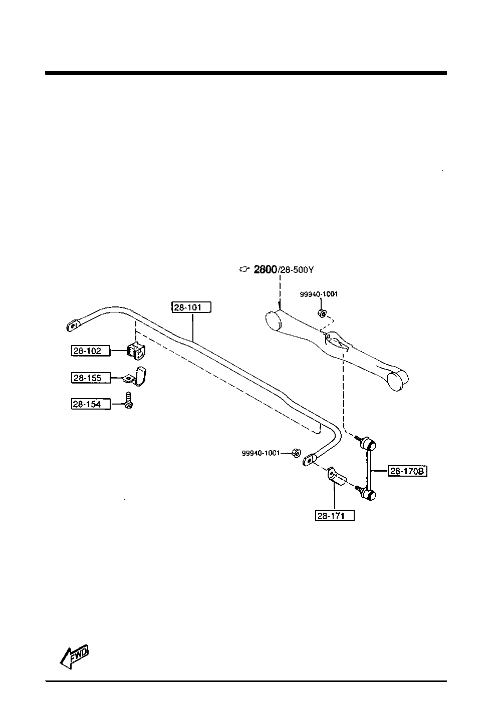 FORD EA01-28-170D - Тяга / стойка, стабилизатор www.parts5.com