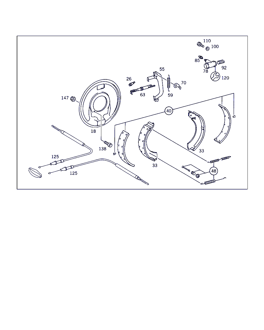 Mercedes-Benz A 631 423 01 07 - Fren pabuç takımı www.parts5.com