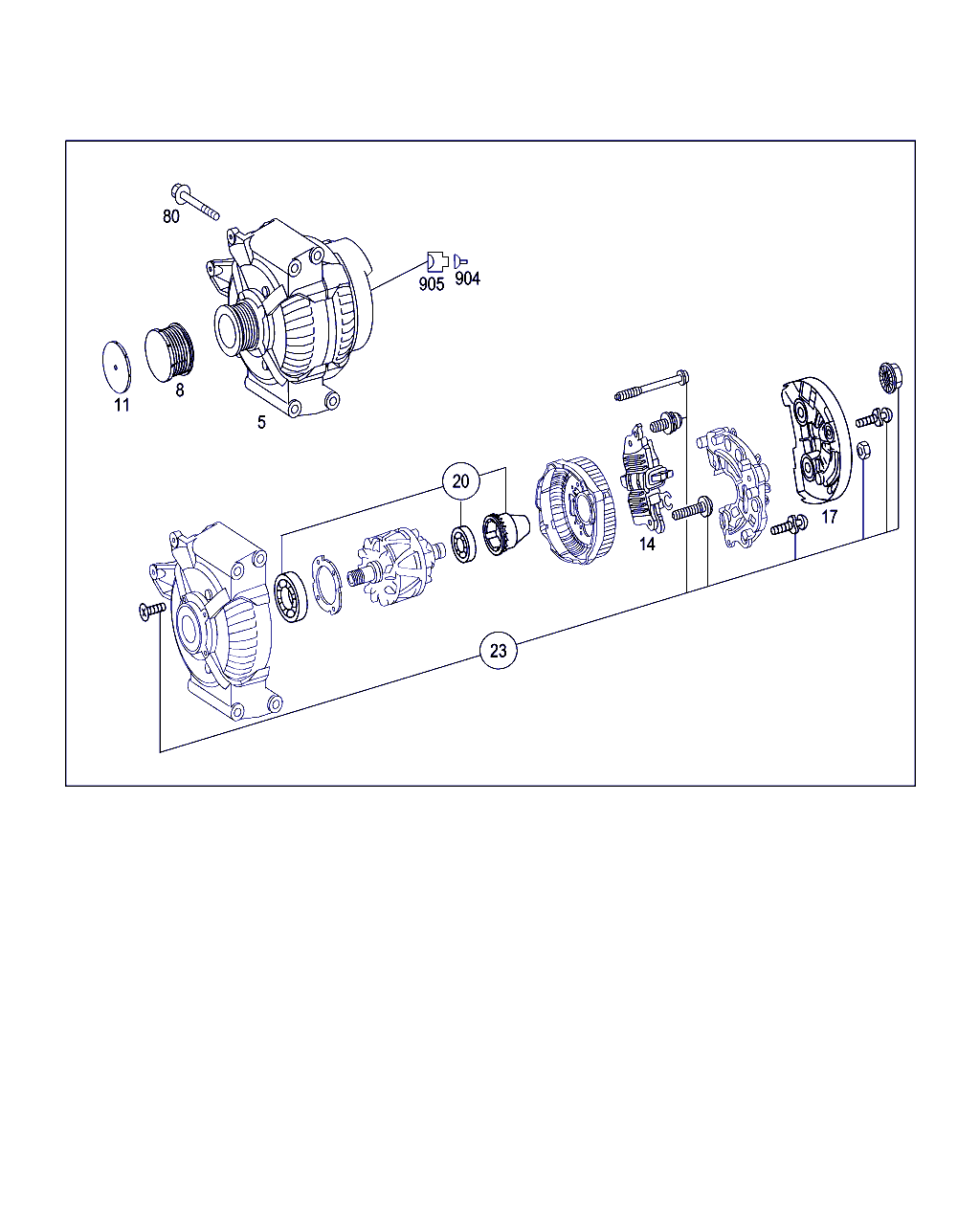 Mercedes-Benz A 013 154 90 02 - Generátor www.parts5.com