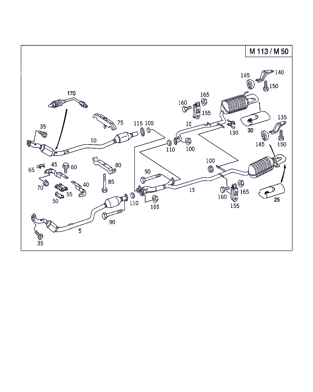 Mercedes-Benz A 129 990 04 58 - Piulita,galeria de evacuare parts5.com