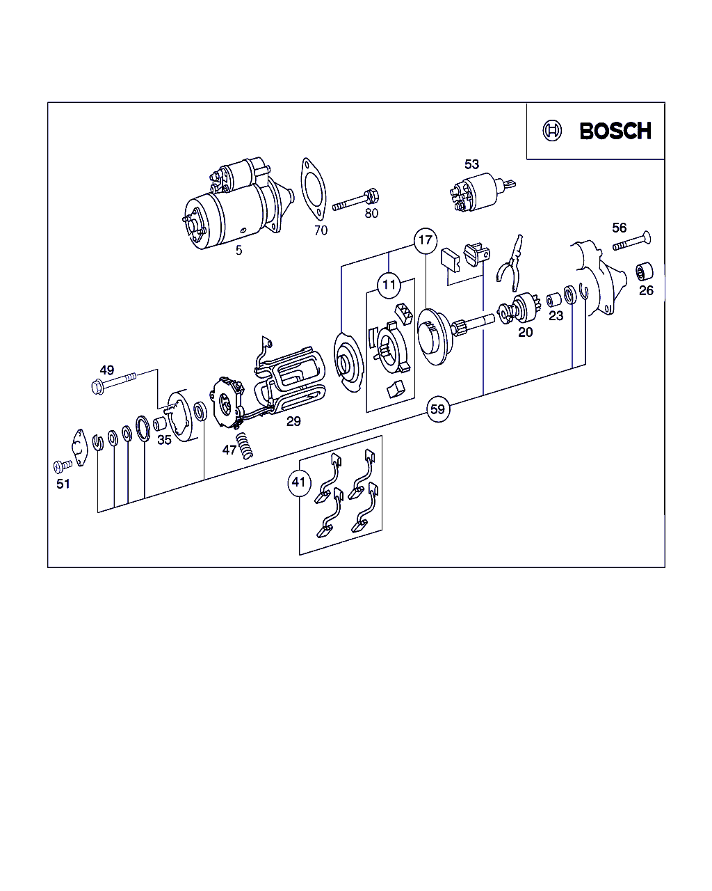 Mercedes-Benz A 004 151 56 01 - Zaganjalnik www.parts5.com